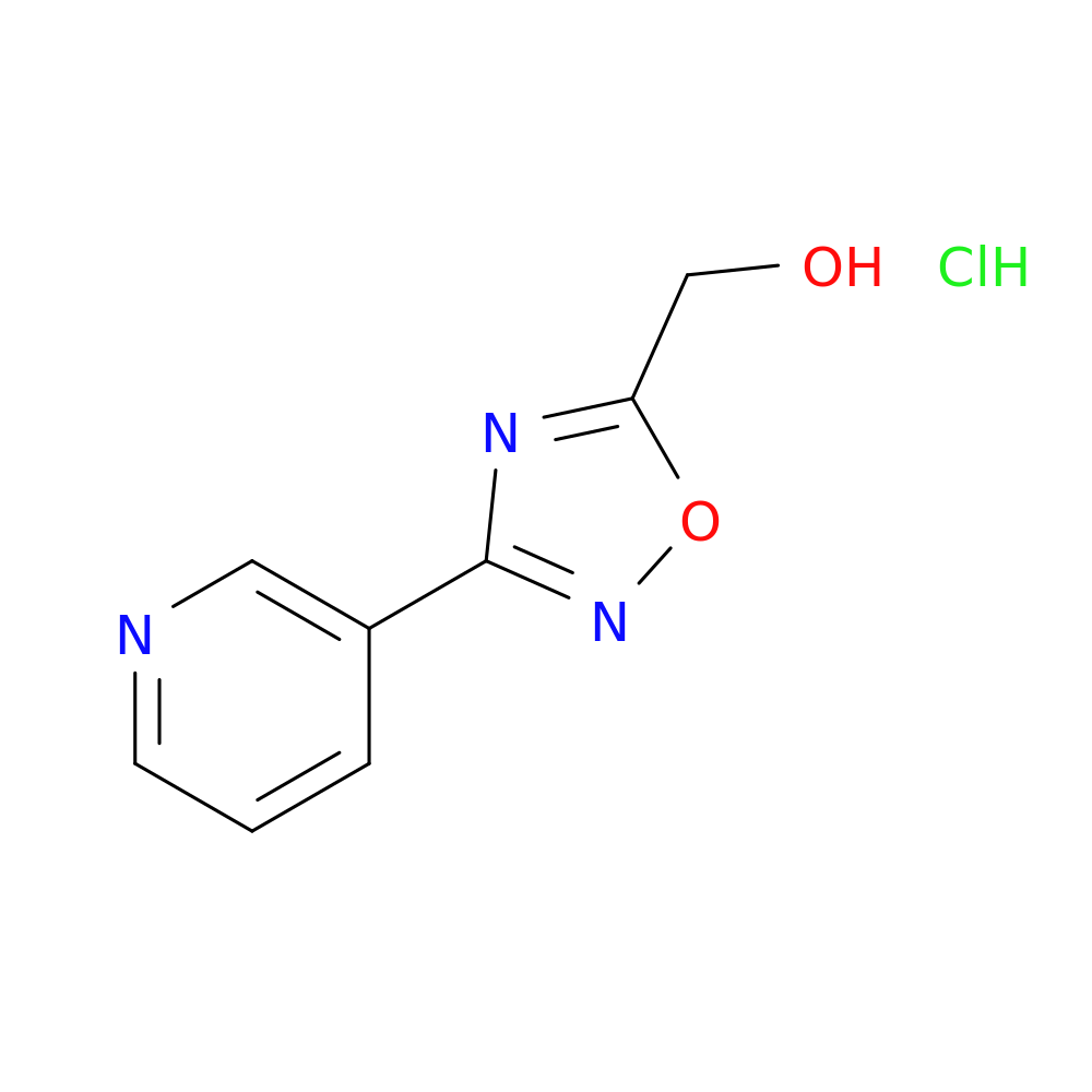 [3-(pyridin-3-yl)-1,2,4-oxadiazol-5-yl]methanol hydrochloride