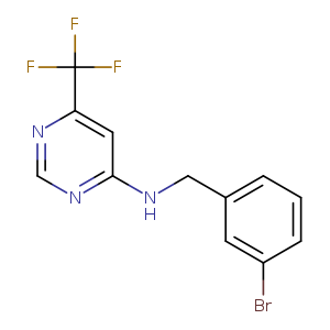 N-[(3-bromophenyl)methyl]-6-(trifluoromethyl)pyrimidin-4-amine