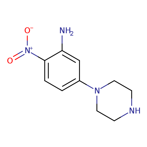 2-Nitro-5-(1-piperazinyl)aniline