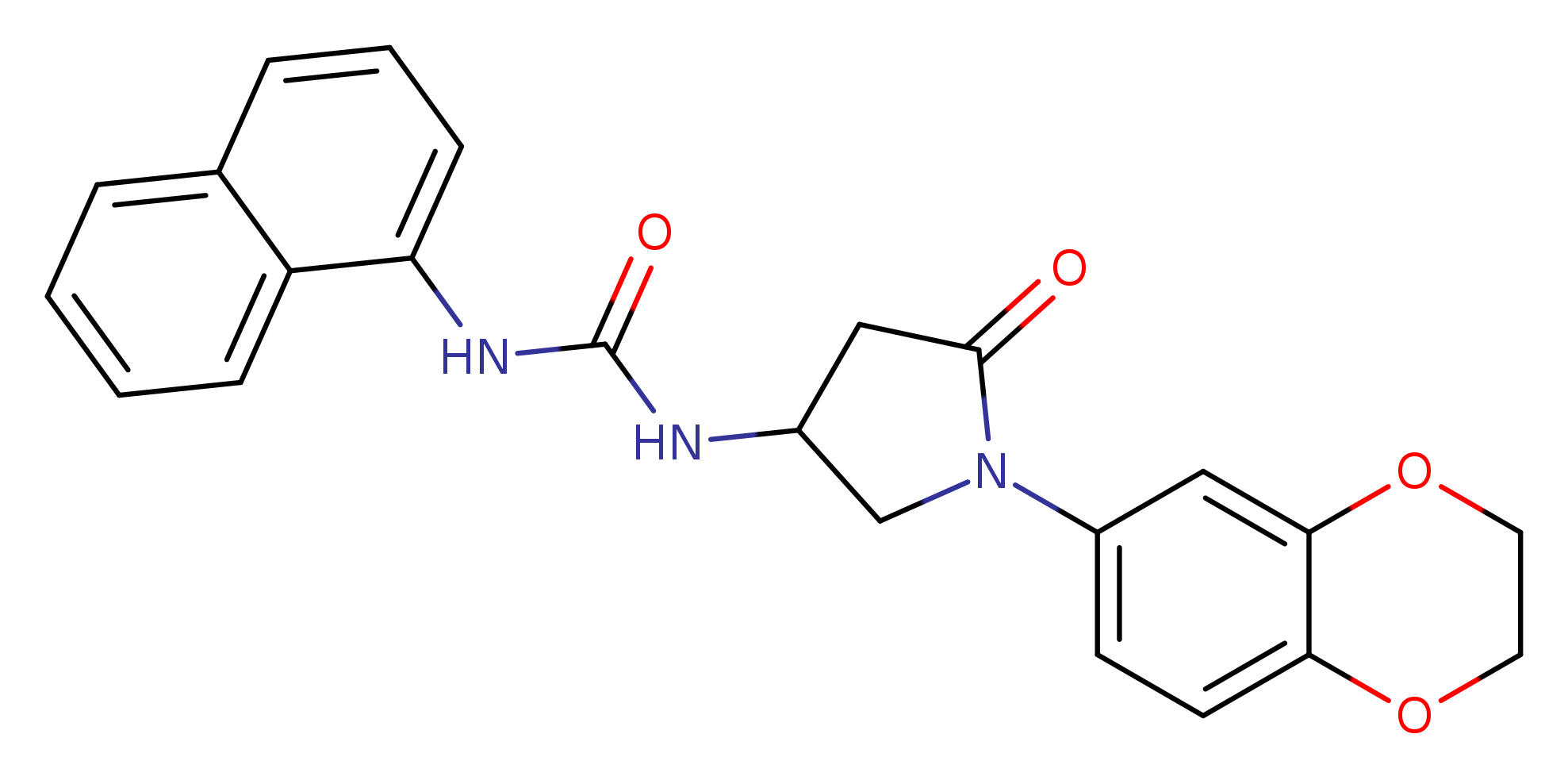 3-[1-(2,3-dihydro-1,4-benzodioxin-6-yl)-5-oxopyrrolidin-3-yl]-1-(naphthalen-1-yl)urea