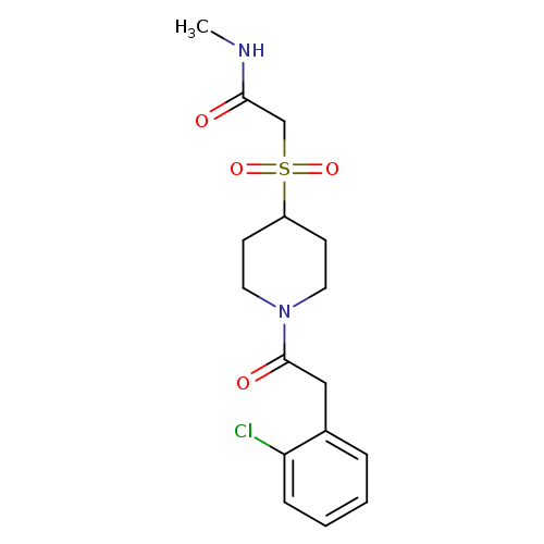 2-({1-[2-(2-chlorophenyl)acetyl]piperidin-4-yl}sulfonyl)-N-methylacetamide