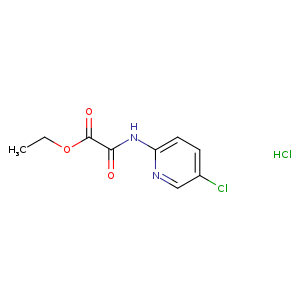 Acetic acid, 2-[(5-chloro-2-pyridinyl)amino]-2-oxo-, ethyl ester, hydrochloride (1:1)