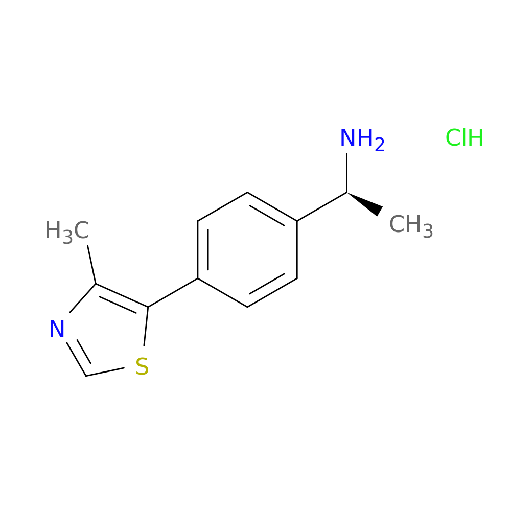 (S)-1-(4-(4-Methylthiazol-5-yl)phenyl)ethanamine hydrochloride