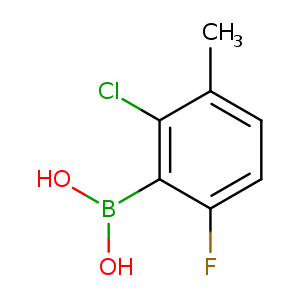 2-chloro-6-fluoro-3-methylphenylboronic acid