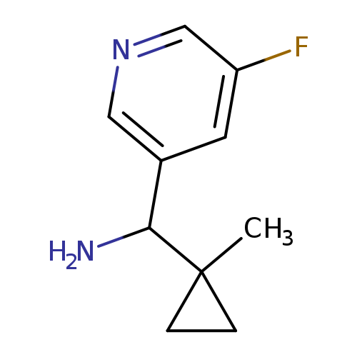 (5-fluoropyridin-3-yl)(1-methylcyclopropyl)methanamine