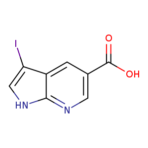 3-Iodo-7-azaindole-5-carboxylic acid