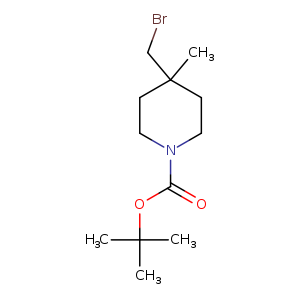 1-Piperidinecarboxylic acid, 4-(bromomethyl)-4-methyl-, 1,1-dimethylethyl ester