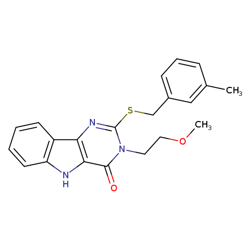 3-(2-methoxyethyl)-2-{[(3-methylphenyl)methyl]sulfanyl}-3H,4H,5H-pyrimido[5,4-b]indol-4-one