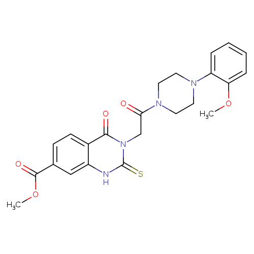 methyl 3-{2-[4-(2-methoxyphenyl)piperazin-1-yl]-2-oxoethyl}-4-oxo-2-sulfanylidene-1,2,3,4-tetrahydroquinazoline-7-carboxylate
