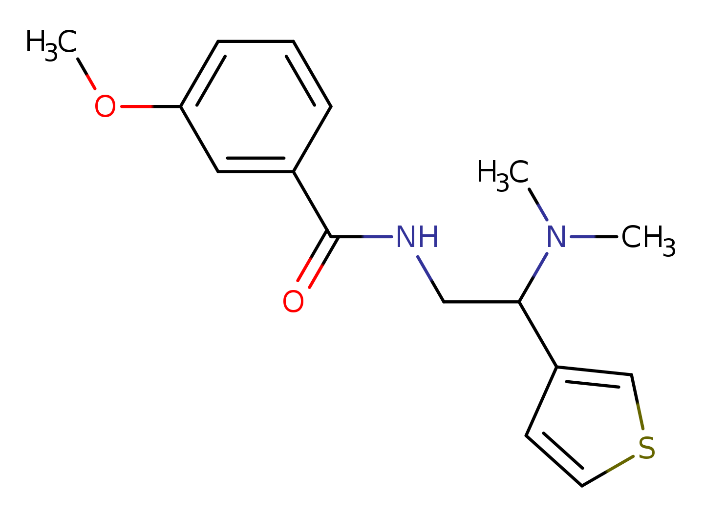 N-[2-(dimethylamino)-2-(thiophen-3-yl)ethyl]-3-methoxybenzamide