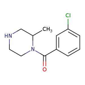 1-(3-chlorobenzoyl)-2-methylpiperazine