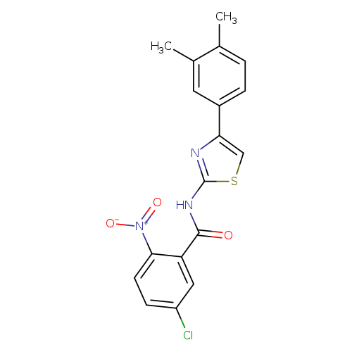 5-chloro-N-[4-(3,4-dimethylphenyl)-1,3-thiazol-2-yl]-2-nitrobenzamide