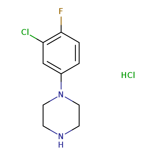 1-(3-Chloro-4-fluorophenyl)piperazine, HCl