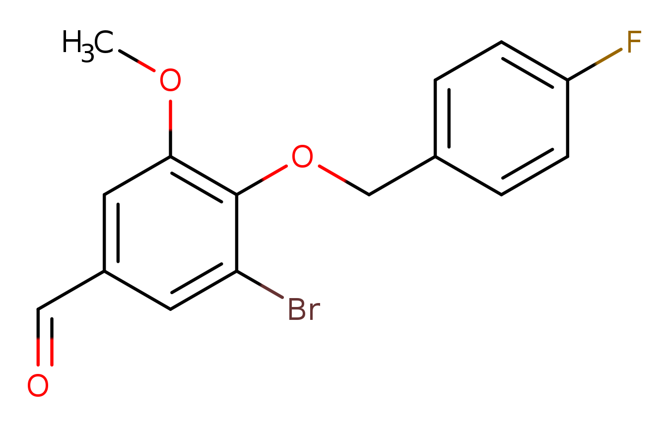 3-Bromo-4-[(4-fluorobenzyl)oxy]-5-methoxybenzaldehyde
