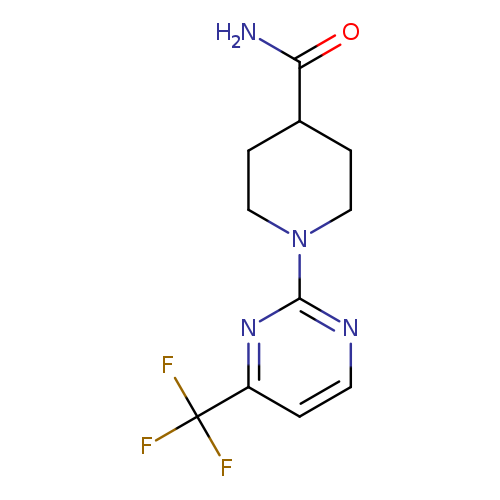 1-[4-(TRIFLUOROMETHYL)-PYRIMIDIN-2-YL]-4-PIPERIDINECARBOXAMIDE