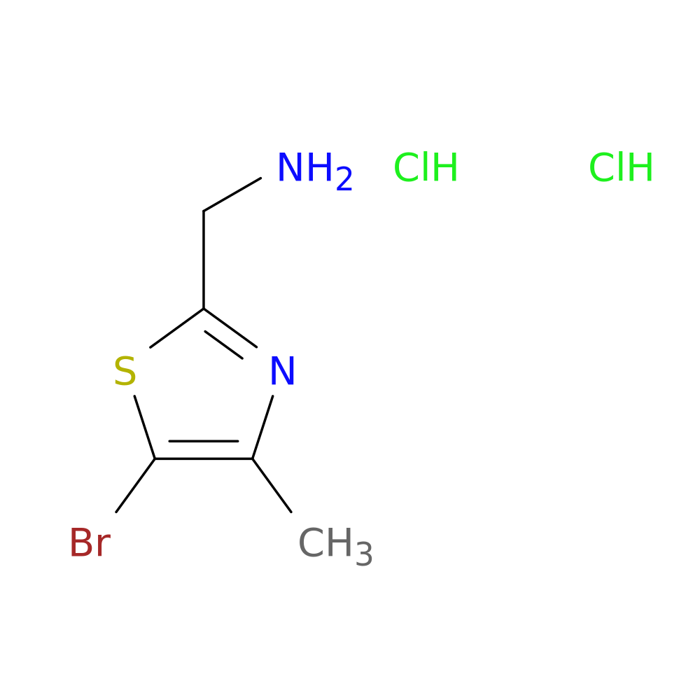 1-(5-bromo-4-methyl-1,3-thiazol-2-yl)methanamine dihydrochloride