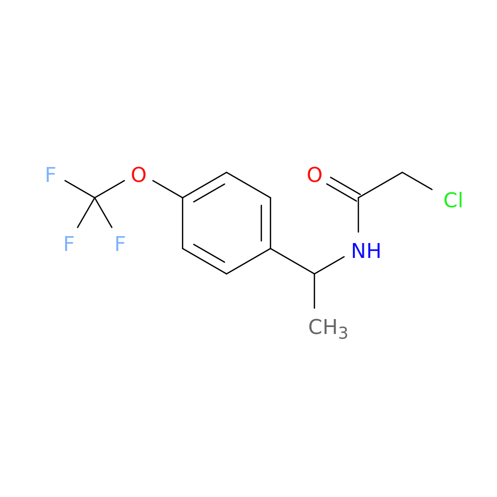 2-Chloro-n-(1-[4-(trifluoromethoxy)phenyl]ethyl)acetamide