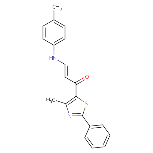 (2E)-1-(4-methyl-2-phenyl-1,3-thiazol-5-yl)-3-[(4-methylphenyl)amino]prop-2-en-1-one