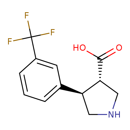 3-Pyrrolidinecarboxylicacid, 4-[3-(trifluoromethyl)phenyl]-, (3S,4R)-