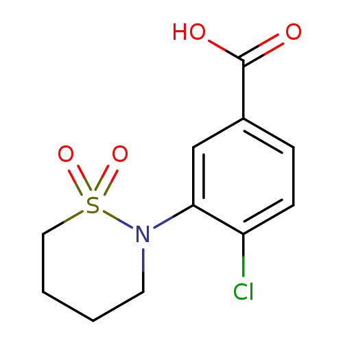4-chloro-3-(1,1-dioxo-1lambda6,2-thiazinan-2-yl)benzoic acid