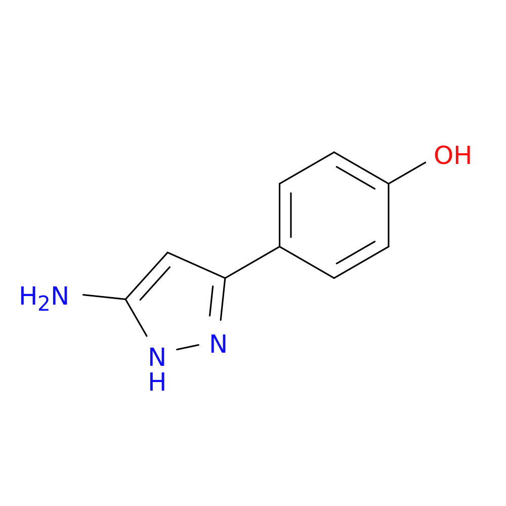 4-(5-amino-1H-pyrazol-3-yl)phenol