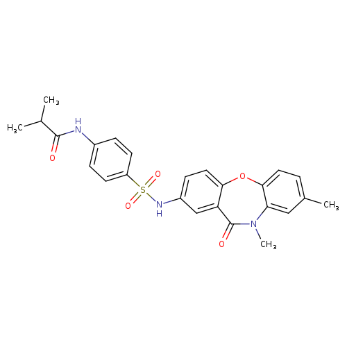 N-[4-({6,9-dimethyl-10-oxo-2-oxa-9-azatricyclo[9.4.0.0^{3,8}]pentadeca-1(11),3(8),4,6,12,14-hexaen-13-yl}sulfamoyl)phenyl]-2-methylpropanamide
