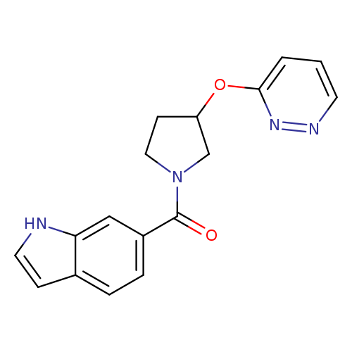 6-[3-(pyridazin-3-yloxy)pyrrolidine-1-carbonyl]-1H-indole