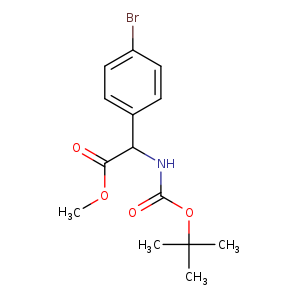 Methyl 2-(4-bromophenyl)-2-((tert-butoxycarbonyl)amino)acetate