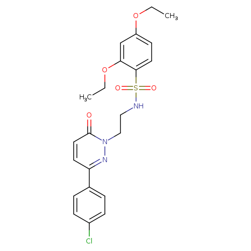 N-{2-[3-(4-chlorophenyl)-6-oxo-1,6-dihydropyridazin-1-yl]ethyl}-2,4-diethoxybenzene-1-sulfonamide