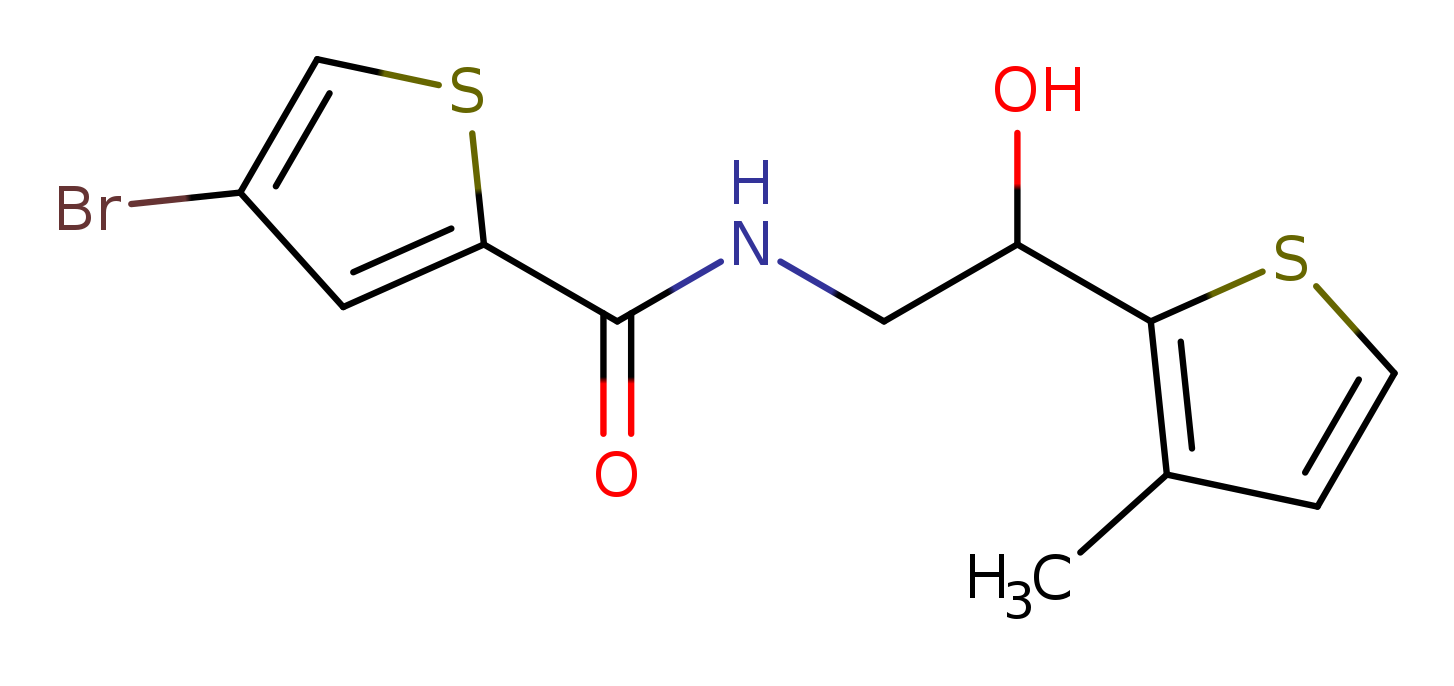 4-bromo-N-[2-hydroxy-2-(3-methylthiophen-2-yl)ethyl]thiophene-2-carboxamide