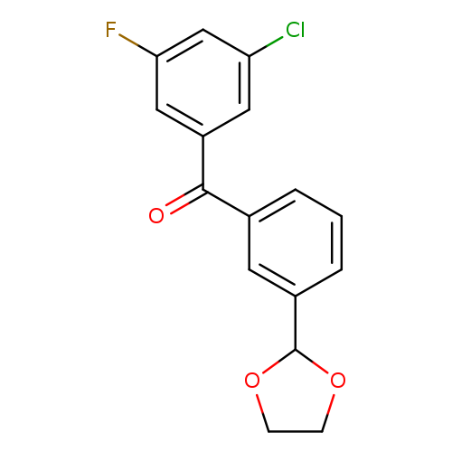 3-Chloro-3'-(1,3-dioxolan-2-yl)-5-fluorobenzophenone