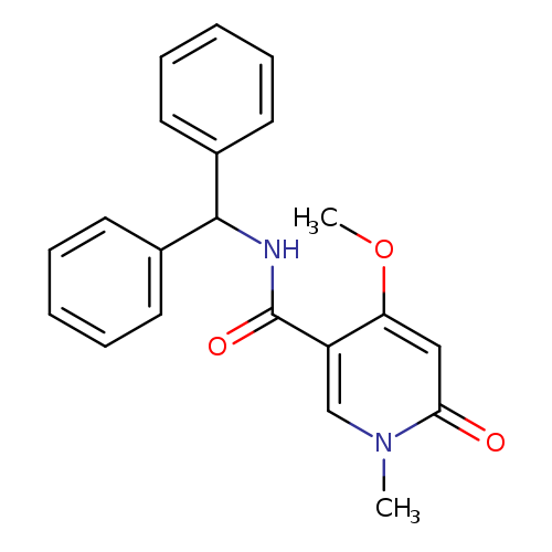N-(diphenylmethyl)-4-methoxy-1-methyl-6-oxo-1,6-dihydropyridine-3-carboxamide
