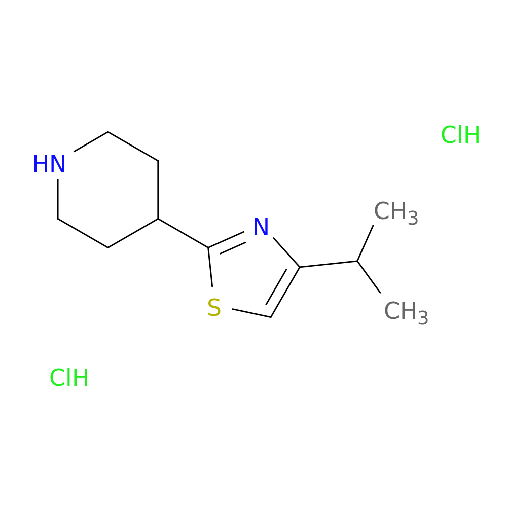 4-[4-(propan-2-yl)-1,3-thiazol-2-yl]piperidine dihydrochloride
