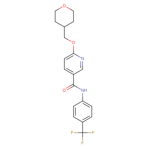 6-[(oxan-4-yl)methoxy]-N-[4-(trifluoromethyl)phenyl]pyridine-3-carboxamide