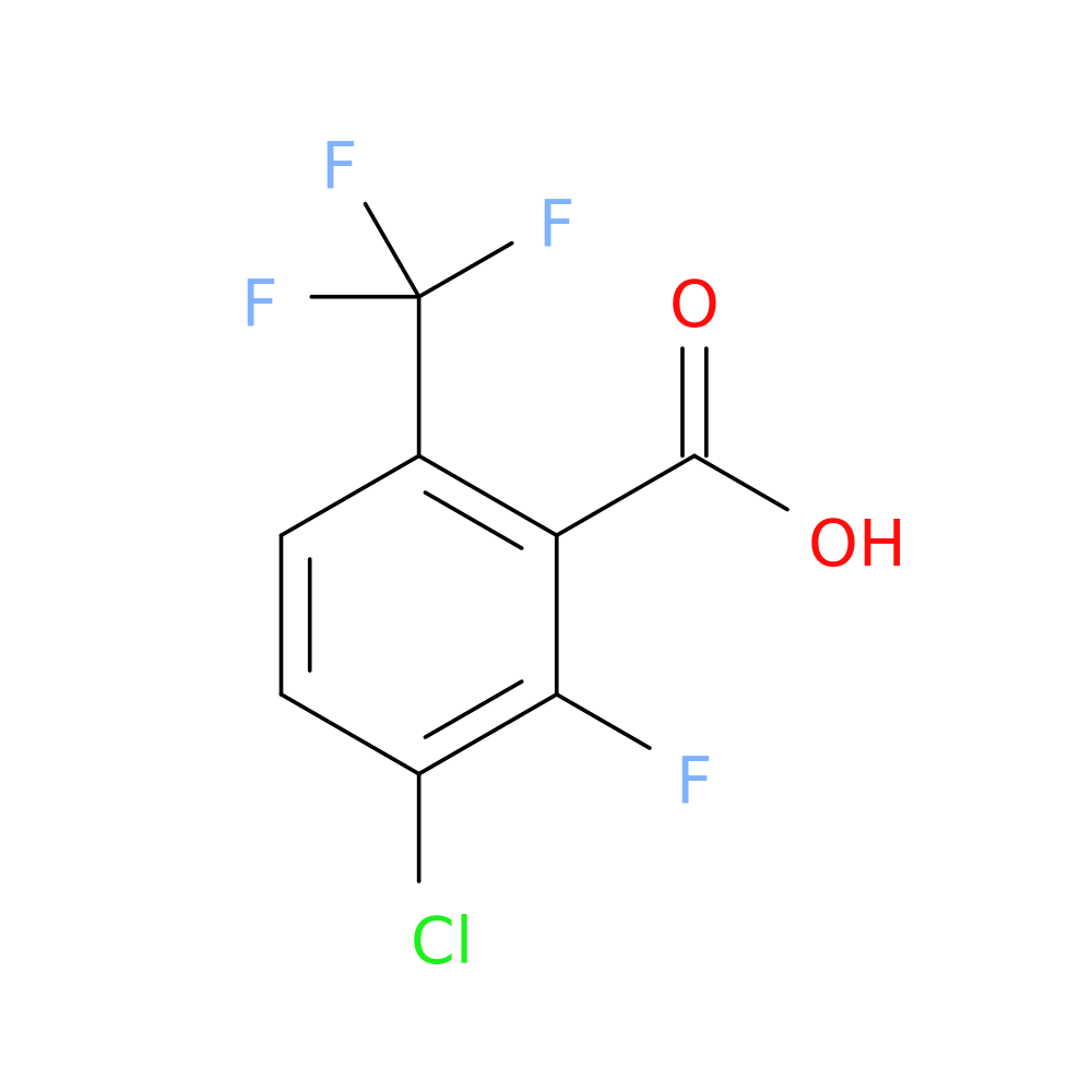 3-CHLORO-2-FLUORO-6-(TRIFLUOROMETHYL)BENZOIC ACID