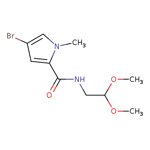 4-bromo-N-(2,2-dimethoxyethyl)-1-methyl-1H-pyrrole-2-carboxamide
