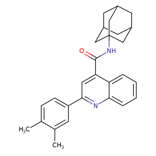 N-(1-adamantyl)-2-(3,4-dimethylphenyl)quinoline-4-carboxamide