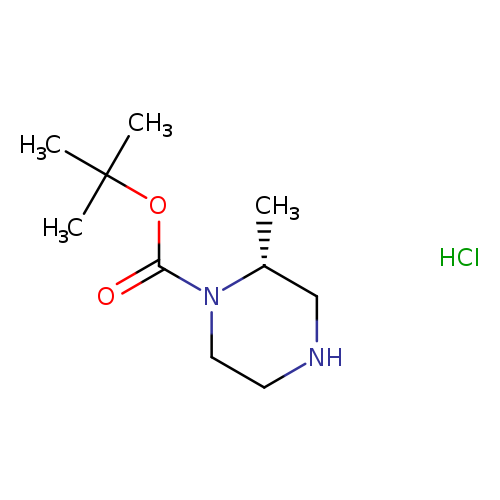 1-Piperazinecarboxylic acid, 2-methyl-, 1,1-dimethylethyl ester, hydrochloride (1:1), (2R)-