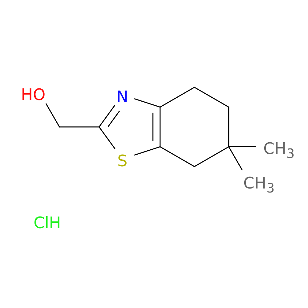 (6,6-dimethyl-4,5,6,7-tetrahydro-1,3-benzothiazol-2-yl)methanol hydrochloride