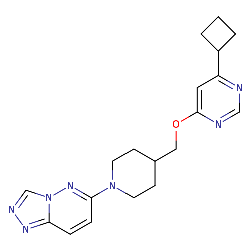 4-cyclobutyl-6-[(1-{[1,2,4]triazolo[4,3-b]pyridazin-6-yl}piperidin-4-yl)methoxy]pyrimidine