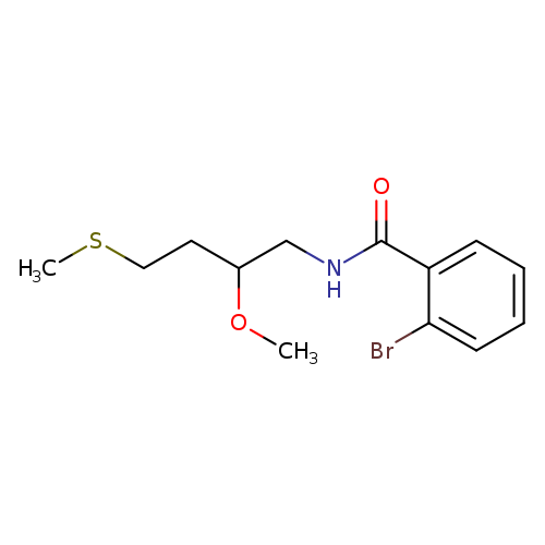 2-bromo-N-[2-methoxy-4-(methylsulfanyl)butyl]benzamide