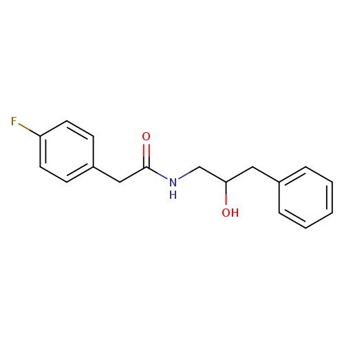 2-(4-fluorophenyl)-N-(2-hydroxy-3-phenylpropyl)acetamide