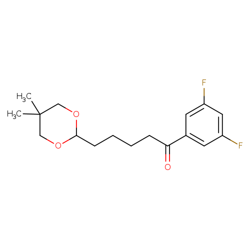 3',5'-Difluoro-5-(5,5-dimethyl-1,3-dioxan-2-yl)valerophenone