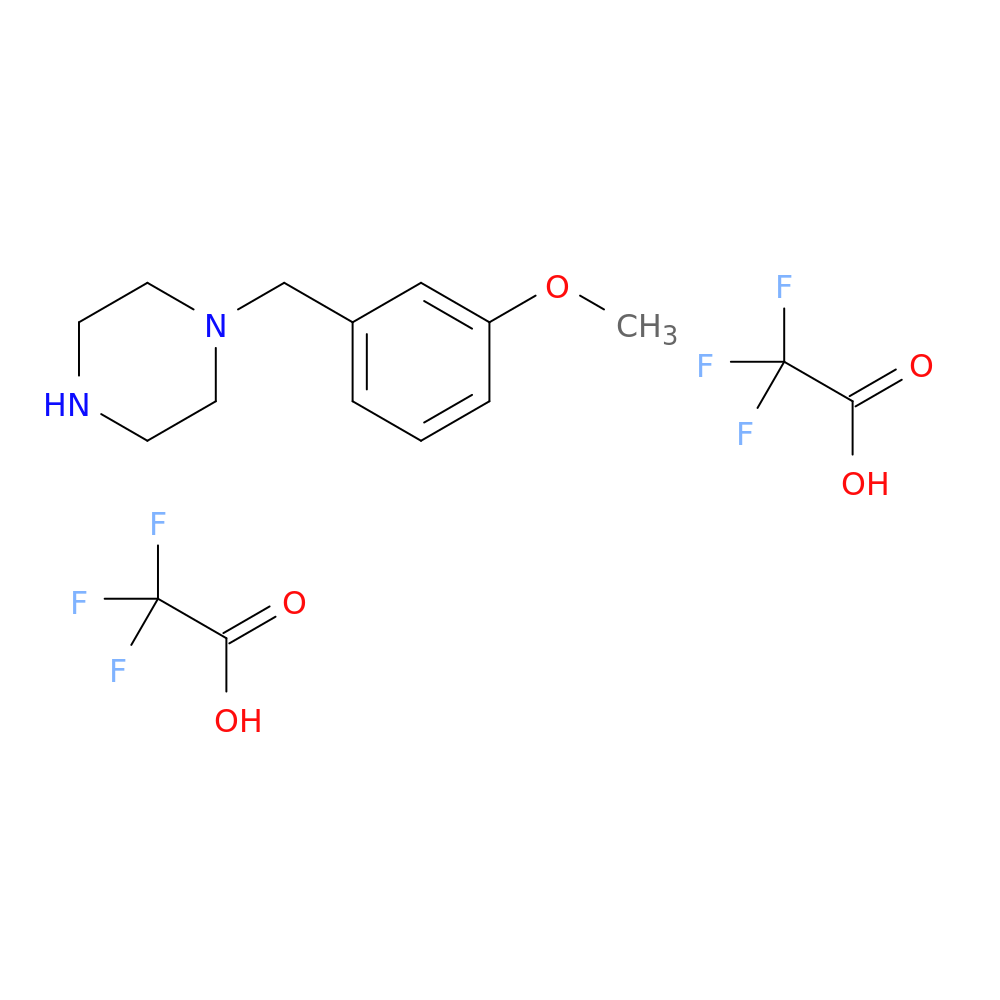 1-(3-methoxybenzyl)piperazine bis(trifluoroacetate)