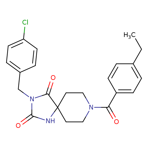 3-[(4-chlorophenyl)methyl]-8-(4-ethylbenzoyl)-1,3,8-triazaspiro[4.5]decane-2,4-dione