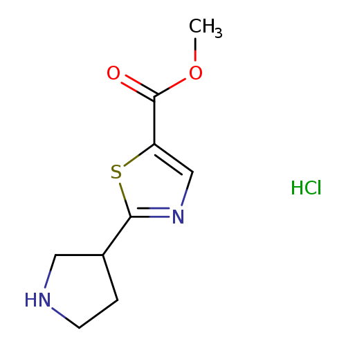 methyl 2-(pyrrolidin-3-yl)-1,3-thiazole-5-carboxylate hydrochloride