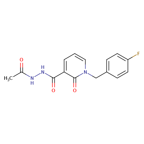 N'-acetyl-1-[(4-fluorophenyl)methyl]-2-oxo-1,2-dihydropyridine-3-carbohydrazide