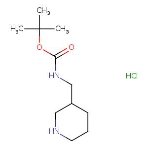 Carbamic acid, N-(3-piperidinylmethyl)-, 1,1-dimethylethyl ester, hydrochloride (1:1)