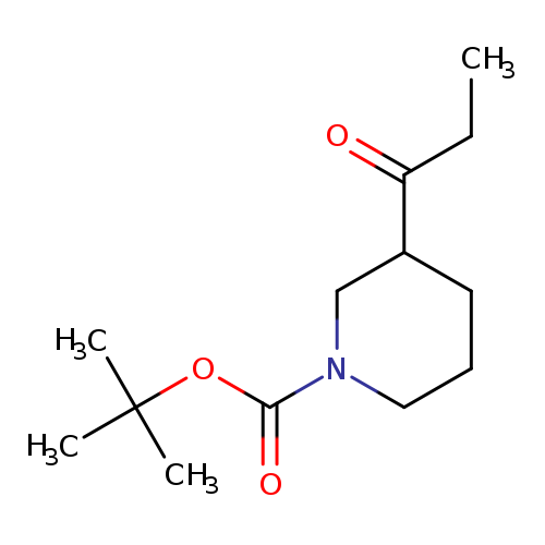 1-Piperidinecarboxylic acid, 3-(1-oxopropyl)-, 1,1-dimethylethyl ester