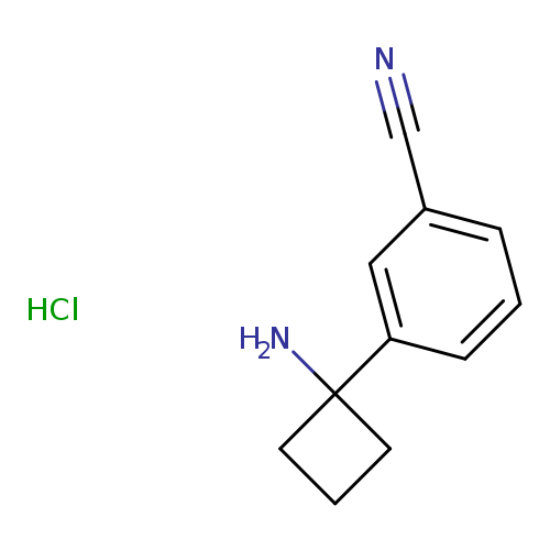 3-(1-aminocyclobutyl)benzonitrile hydrochloride
